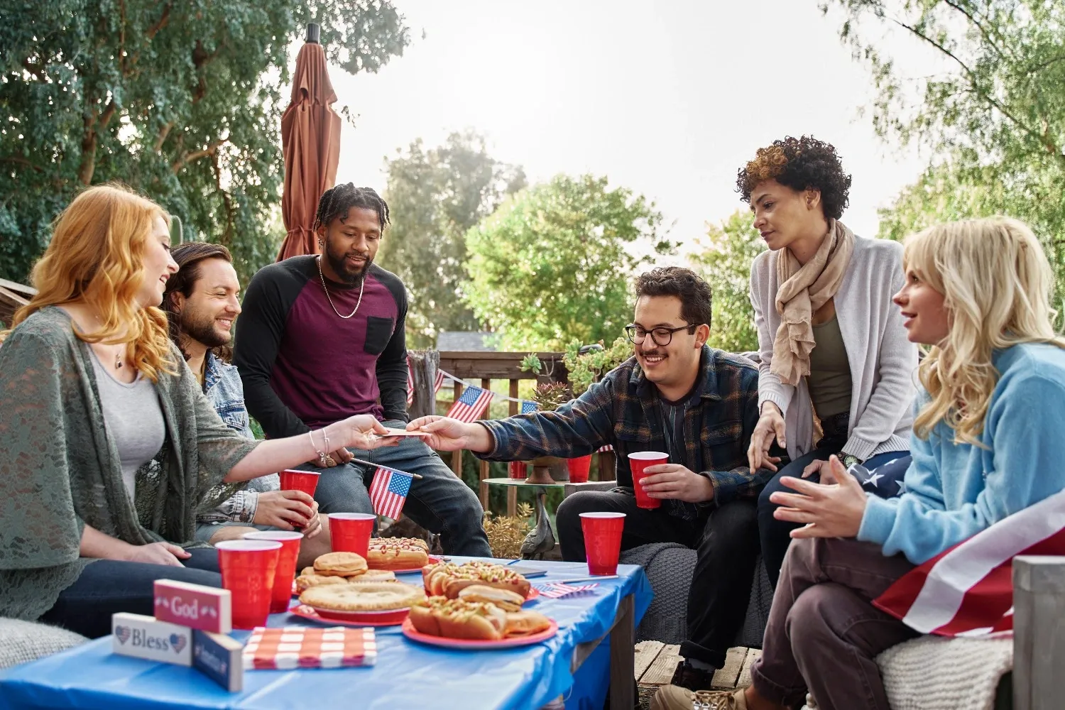 Community event gathering with various activities